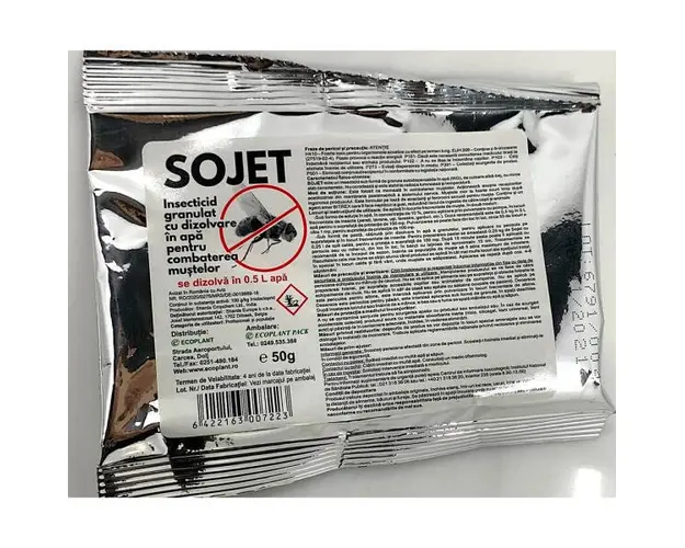 Sojet 50gr, insecticid pentru muste, Sharda ChropChem, insecticid profesional pe baza de atractanti si feromoni sexuali