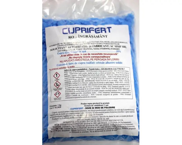 Cuprifert 1 kg (sulfat de Cupru)