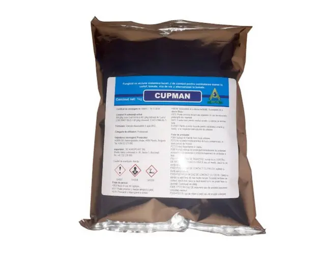 Cupman 10 kg fungicid sistemic si de contact (cartof, tomate, vita de vie)