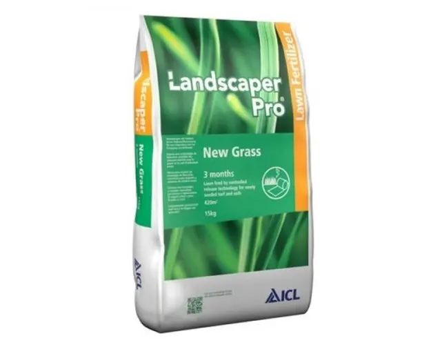 Landscaper Pro New Grass 20-20-08 15 kg ingrasamant profesional gazon, ICL, eliberare lenta 2-3 luni