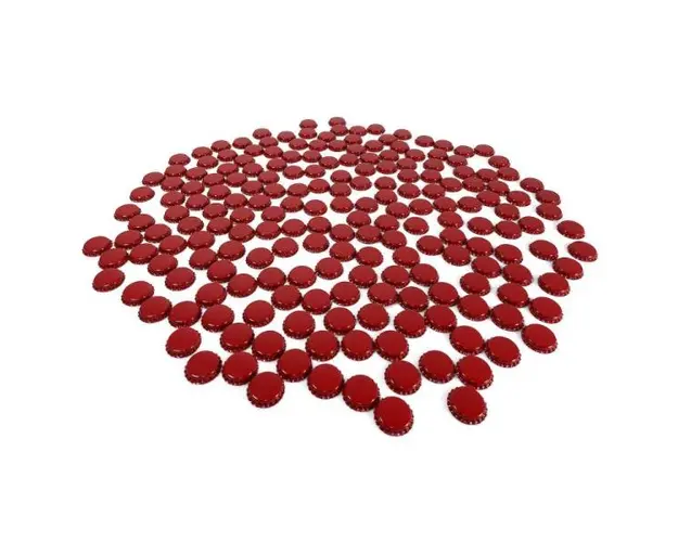 Capse rosii pentru bere 200 buc