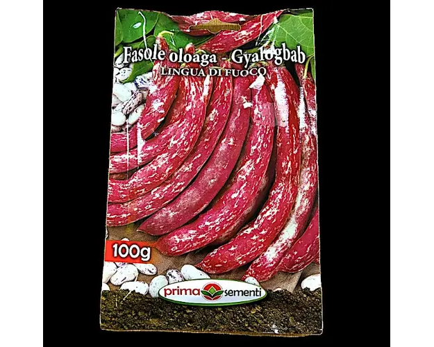 Seminte fasole oloaga pestrita Lingua di Fuoco 100 gr, Prima Sementi
