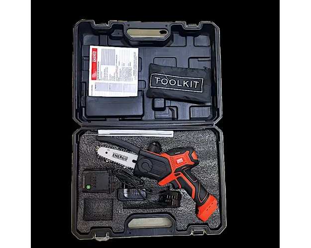 Fierastrau cu lant cu acumulator Energo Garden Pro, lama 125 mm, lant 1/4 inch