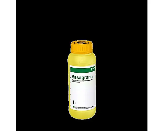 Basagran 1L, erbicid selectiv postemergent, BASF, in culturile de cereale, porumb, cartofi, trifoi, lucerna, bob, soia, fasole, mazare