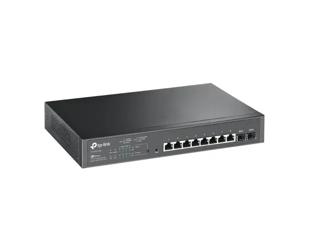 Switch smart Gigabit cu 10 porturi TP-Link TL-SG2210MP, 8 porturi PoE+, 8K MAC, 20 Gbps, cu management