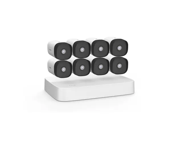 Sistem supraveghere IP exterior Tenda K8P-4TR, 8 camere, 4 MP, 4 mm, IR 50 m, PoE, microfon