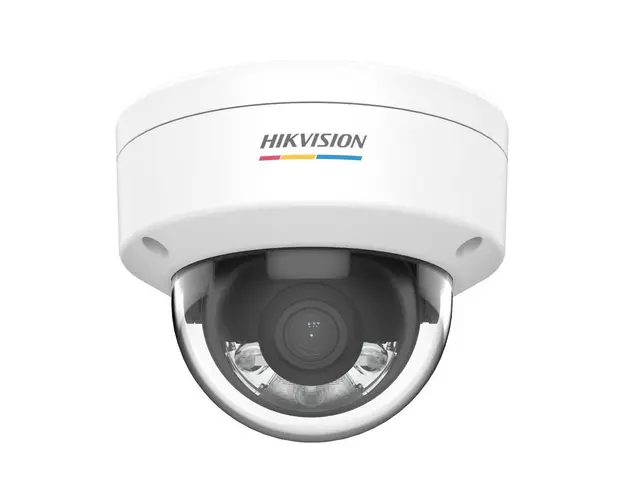 Camera supraveghere IP Dome HikVision ColorVu DS-2CD1147G2-L-2.8MM, 4 MP, 2.8 mm, lumina alba 30 m, PoE
