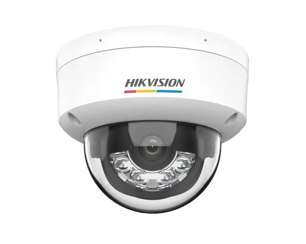 Camera supraveghere interior IP Dome Hikvision ColorVu DS-2CD1167G2H-LIU-2.8MM, 6 MP, 2.8 mm, microfon, IR/lumina alba 30 m, detectare miscare, PoE
