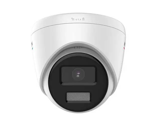 Camera supraveghere IP Dome HikVision ColorVu DS-2CD1327G2-L(2.8MM), 2 MP, 2.8 mm, lumina calda 30 m, slot card, PoE