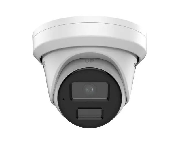 Camera supraveghere IP Dome AcuSense Hikvision DS-2CD2323G2-IU2D, 2 MP, 2.8 mm, IR 30 m, slot card, microfon, PoE