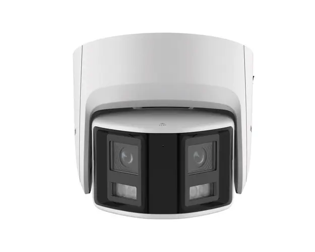 Camera supraveghere IP Dome Panoramic AcuSense Hikvision DS-2CD2366G2PISUSL, 6 MP, 2.8 mm, IR 30 m, microfon/difuzor incorporat, slot card, stroboscop, sirena, PoE
