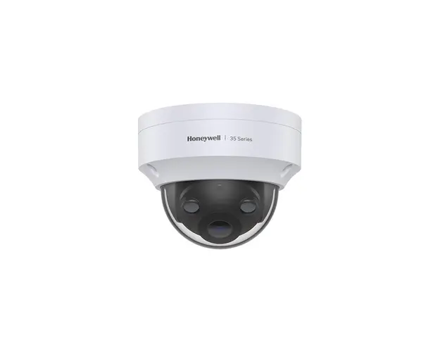 Camera supraveghere IP Dome Honeywell HC35W45R3, 5 MP, 2.8 mm, IR 40 m, slot card, PoE, detectare msicare