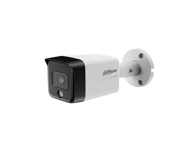 Camera supraveghere IP exterior cu iluminare duala Dahua Smart Dual Light IPC-HFW1639TCP-A-IL-0280B-S6, 6 MP, 2.8 mm, IR/lumina alba 30 m, detectie/clasificare om, vizualizare de pe telefon, microfon, PoE