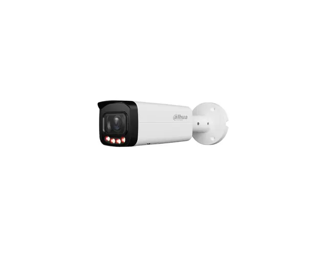 Camera supraveghere exterior IP cu iluminare duala Dahua WizSense IPC-HFW2849T-ZAS-IL-27135, 8 MP, 2.7 mm - 13.5 mm motorizata, IR/lumina calda 60 m, microfon incorporat, slot card, PoE