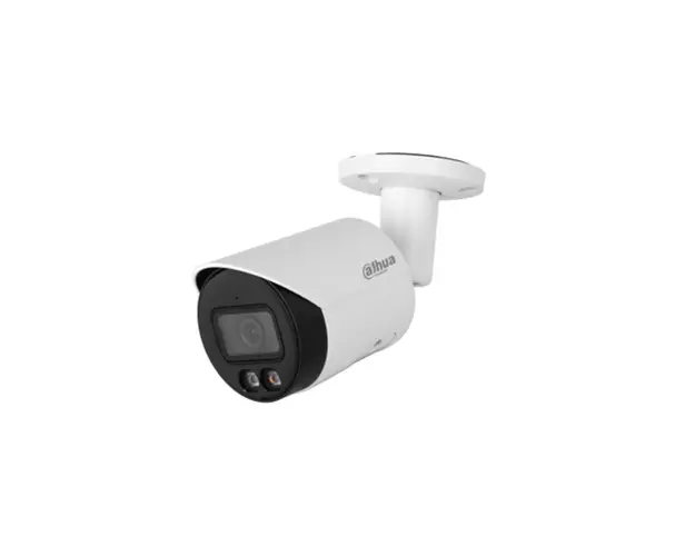Camera supraveghere exterior IP cu iluminare duala Dahua WizSense IPC-HFW2549S-S-IL-0280B, 5MP, 2.8 mm, IR / lumina alba 30 m, microfon, slot card, PoE