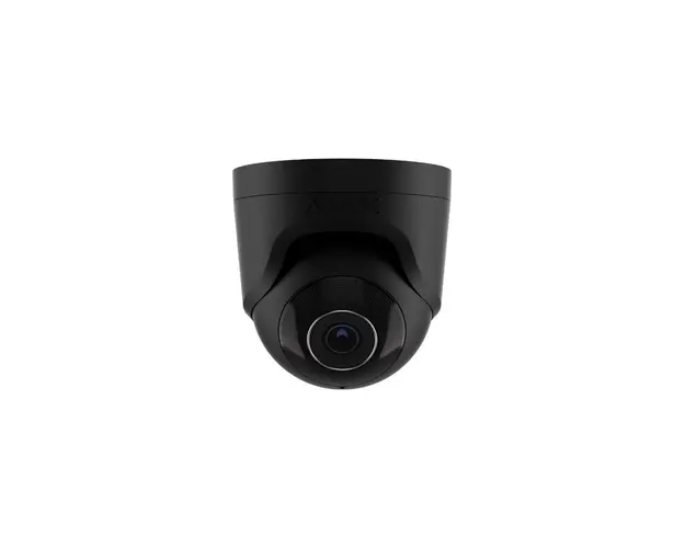 Camera supraveghere IP Dome Ajax TurretCam, 8 MP, 2.8 mm, IR 35 m, microfon, slot card, detectie obiecte prin AI, PoE, negru