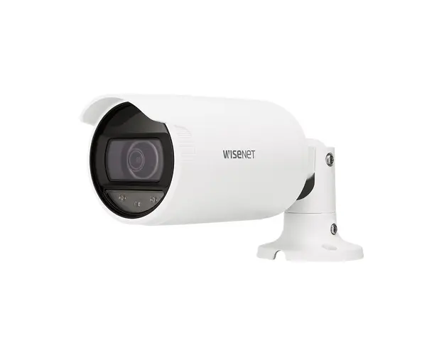 Camera supraveghere exterior IP Hanwha ANO-L6022R, 2 MP, 4 mm, IR 30 m, slot card, PoE