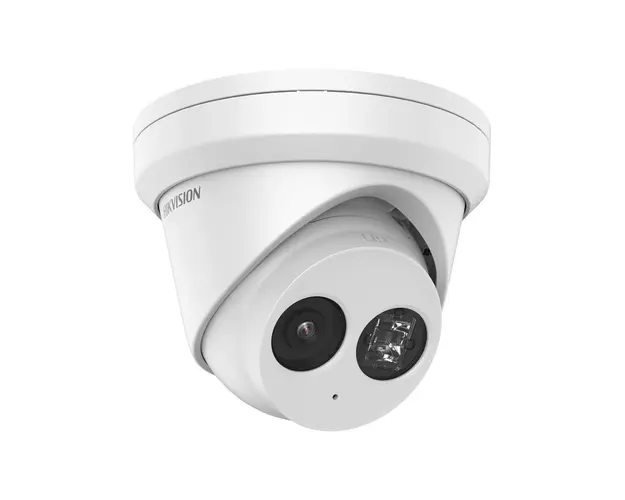 Camera supraveghere IP Dome AcuSense Hikvision DS-2CD2383G2-I28, 8 MP, IR 30 m, 2.8 mm, slot card, PoE