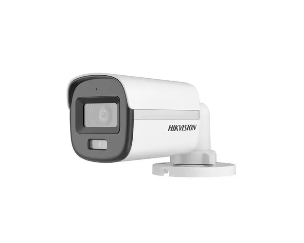 Camera supraveghere exterior ColorVu Hikvision DS-2CE10KF0T-LFS(2.8MM), 3K, Smart Hybrid cu LED alb si IR 20 m, microfon, 2.8 mm