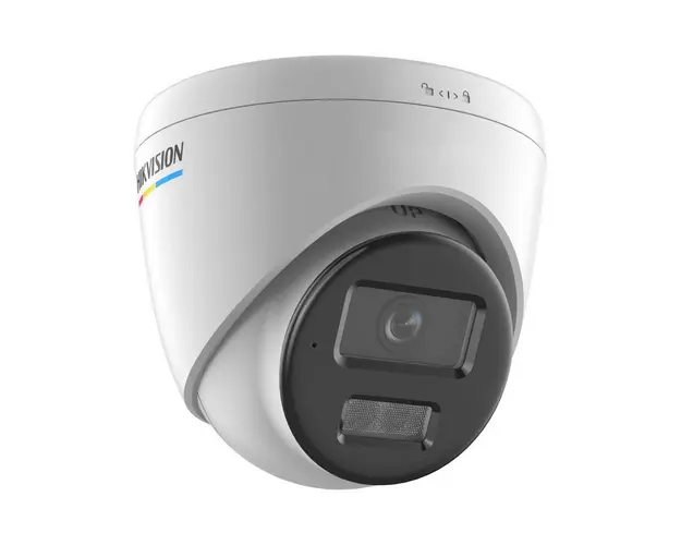 Camera supraveghere IP Dome HikVision ColorVu Smart Hybrid Light DS-2CD1327G2H-LIU, 2 MP, 2.8 mm, lumina alba/IR 30 m, microfon, PoE