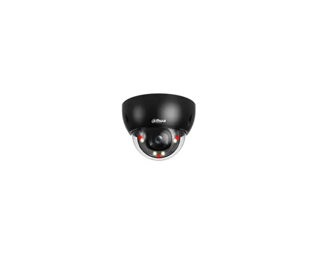 Camera supraveghere IP Dome cu iluminare duala Dahua WizSense IPC-HDBW2449E-S-IL-0280B, 4 MP, 2.8 mm, IR/lumina calda 30 m, slot card, microfon, PoE, protectie perimetrala