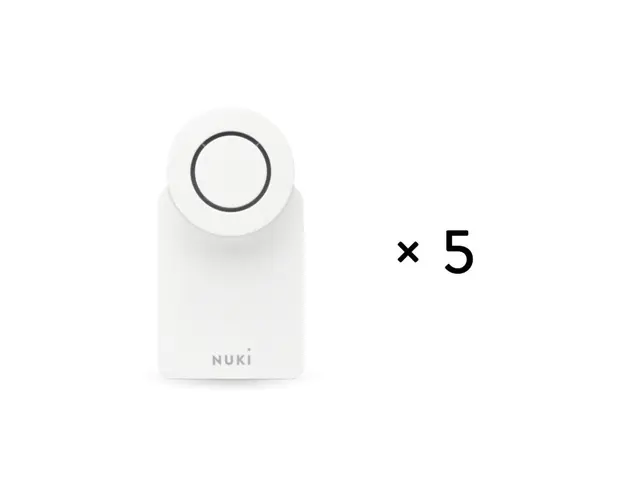 Kit 5 incuietori inteligente Nuki Smart Lock 4.0, bluetooth, 200 permisiuni, alb