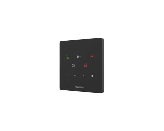 Interfon de interior IP cu butoane touch Hikvision DS-KH6000-E1, microfon si difuzor, PoE
