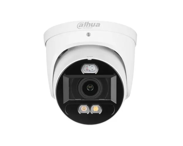 Camera supraveghere exterior IP Dome Dahua WizSense Active Deterrence Smart Dual Light IPC-HDW3549H-ZAS-PV-27135, 5 MP, 2.7 mm13.5 mm, IR 50 m, lumina alba 40 m, microfon si difuzor, slot card, PoE