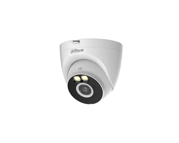 Camera supraveghere IP Dome WiFi Full Color Dahua T4A-LED, 4 MP, 2.8 mm, lumina calda 30 m, slot card