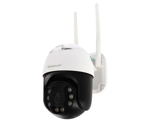 Camera supraveghere wireless IP WiFi Speed Dome PT Vstarcam CS64, 2 MP, IR 20 m, 3.6 mm, slot card, microfon, detectie miscare