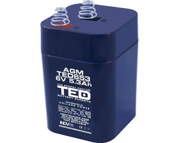 Acumulator AGM VRLA TED TED002952, 6 V, 5.3 A