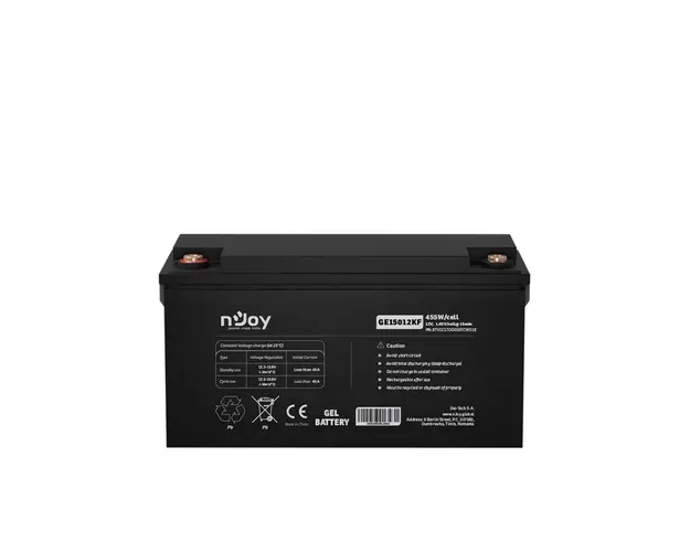 Acumulator GEL Deepcycle nJoy GE15012KF, 12V, 455W / celula, 150 Ah