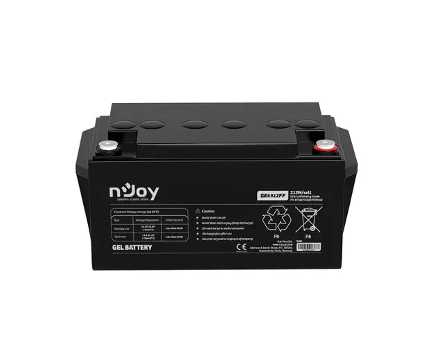 Acumulator GEL Deepcycle nJoy GE6512FF, 12V, 213W / celula, 65Ah
