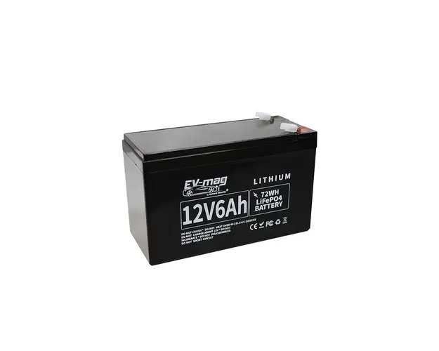 Acumulator LFP Ampevo LPF12/6, 12 V, 6 Ah