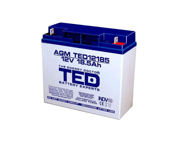 Acumulator TED AGM TED002778, 12 V, 18.5 Ah