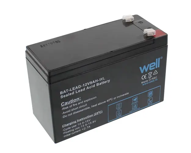 Acumulator Well 9 Ah, 12 V, F1