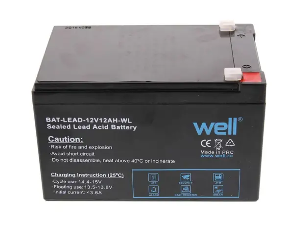 Acumulator plumb acid Well BAT-12V10A , 12V, 10 Ah
