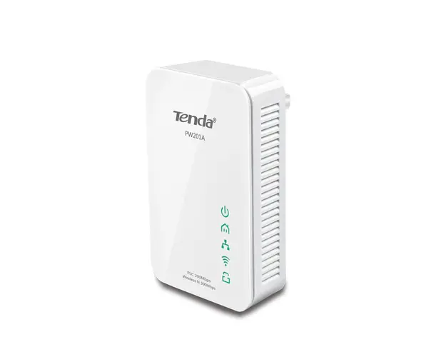 Adaptor powerline Gigabit Tenda PW201A, 2.4 GHz, 300 Mbps