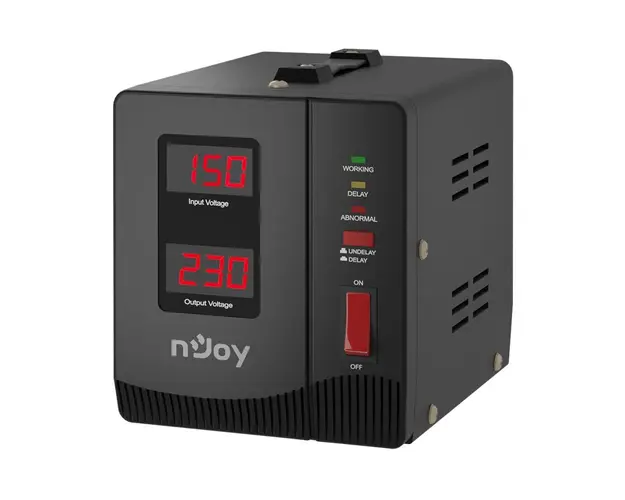Stabilizator de tensiune cu 1 priza nJoy Alvis 1000 AVRL-10001AL-CS01B, 1000 VA / 600 W 