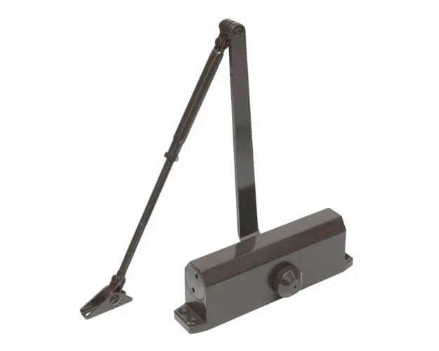 Amortizor hidraulic cu brat pentru usa SA-5044AW-bn, 60-85 Kg, maro, aluminiu