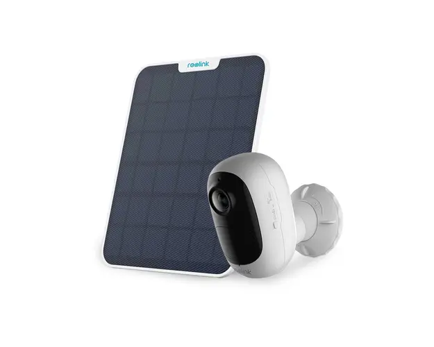 Camera supraveghere wireless WiFi Reolink Argus 2E-V2, 3 MP, IR 10 m, PIR, 5200 mAh, slot card, microfon, sirena + panou solar