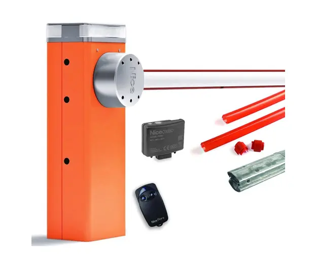 Bariera completa control acces stradal Nice LBAR 7M, 400 Nm, 24 V