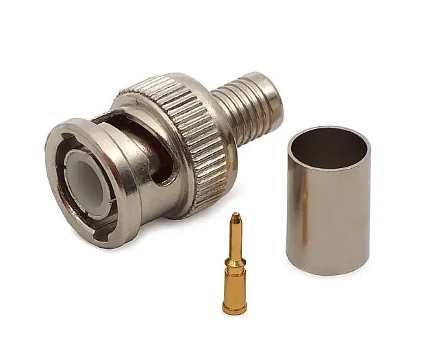 Mufa BNC cu sertizare pentru cablu coaxial RG6