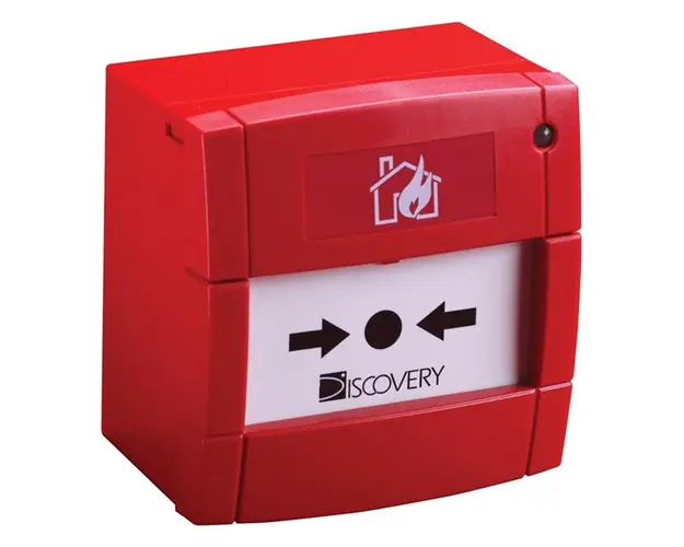 Buton de incendiu adresabil cu izolator Apollo Discovery 58100-971MAR, aplicatii marine, element resetabil, IP24D