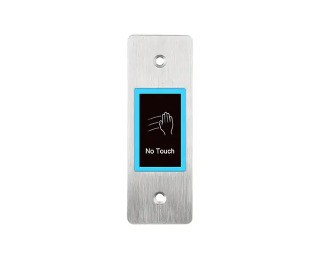 Buton cerere iesire cu LED de stare bicolor EBUTTON 1-X, NO/COM/NC, temporizare, fara contact, ingropat