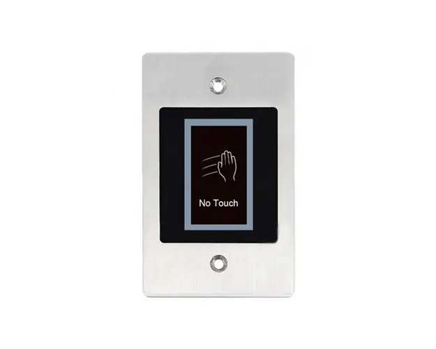 Buton cerere iesire cu LED de stare bicolor EBUTTON-2, NO/COM/NC, infrarosu, fara contact, ingropat
