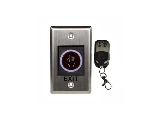Buton cerere iesire cu telecomanda ZKTeco ACC-PUSH-K2, NO/NC/COM, indicator LED, aparent