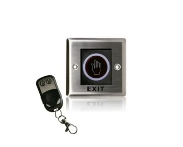Buton cerere iesire cu telecomanda ZKTeco ACC-PUSH-K2S, NO/NC/COM, indicator LED, aparent