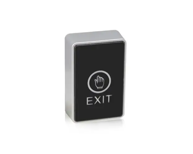 Buton cerere iesire tactil ZKTeco ACC-ECO-PUSH-EB2, NO/NC/COM, indicator LED, aparent