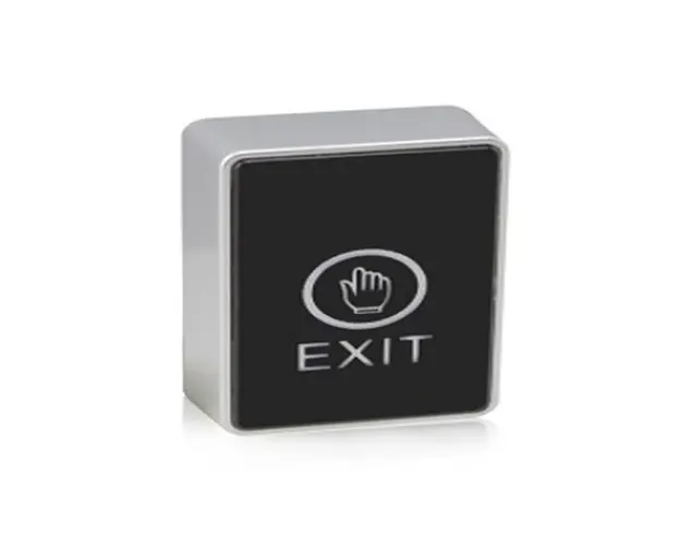 Buton cerere iesire tactil ZKTeco ACC-ECO-PUSH-EB3, NO/NC/COM, indicator LED, aparent